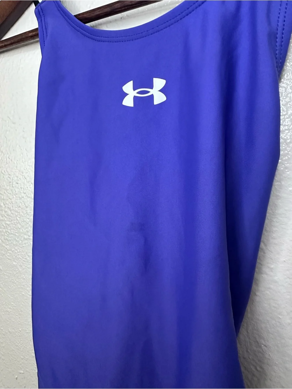 Under Armour Girls Purple Athletic One-Piece Swimsuit